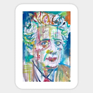 HANNAH ARENDT watercolor portrait .2 Sticker